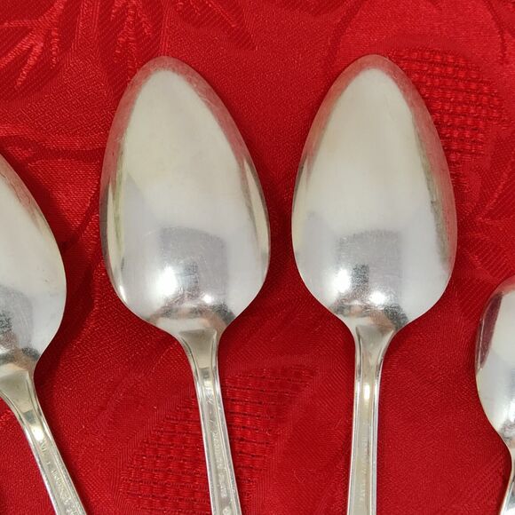 5X Serving Pieces 1939 ROYAL ROSE Oneida Nobility Plate Silverplate Spoons Sprea - Picture 12 of 13